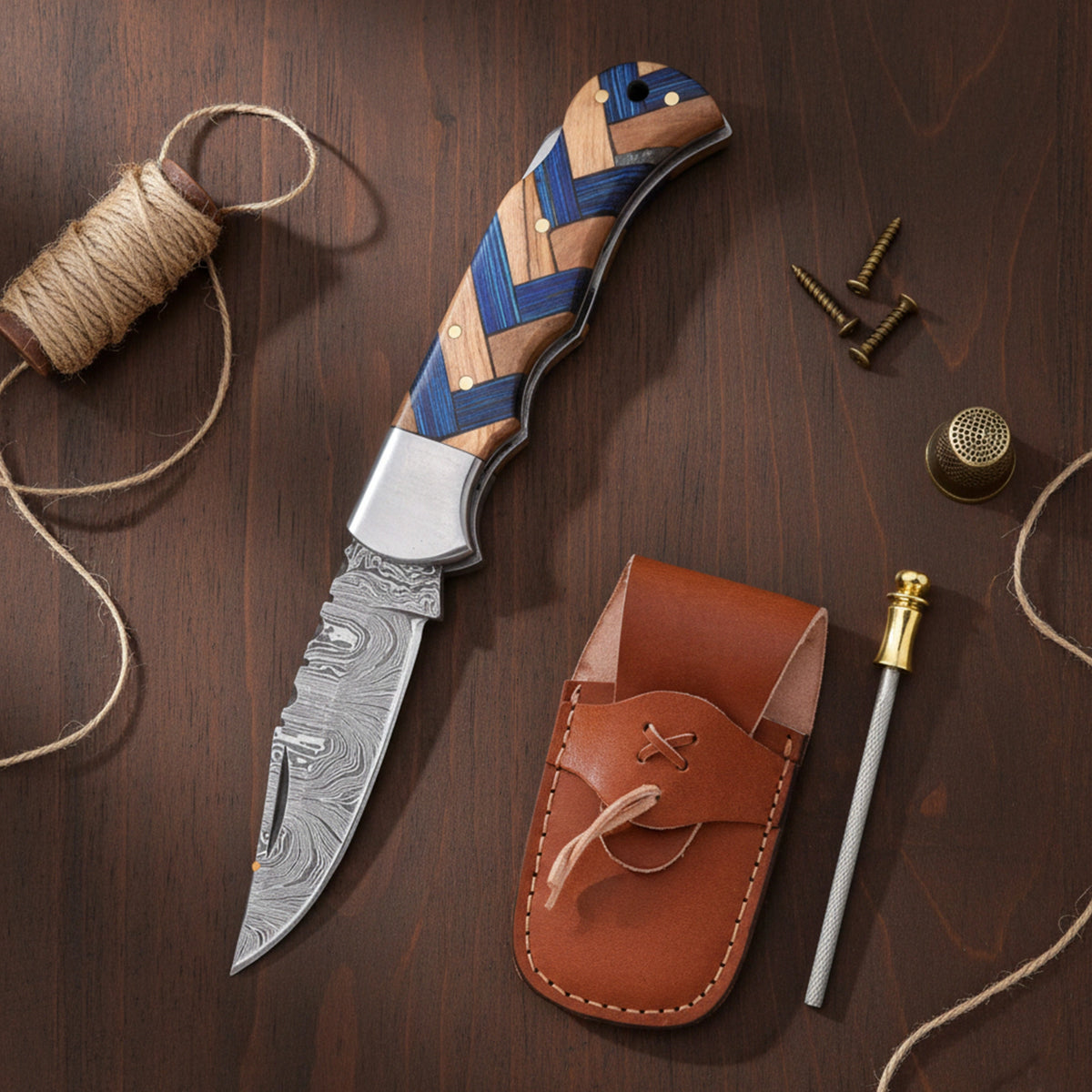 ARTISTICO BLUE 6.5' GROOMSMEN KNIFE