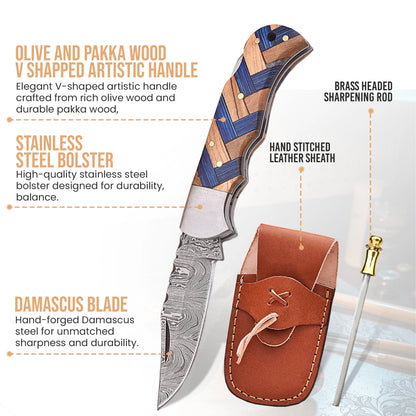 ARTISTICO BLUE 6.5' GROOMSMEN KNIFE