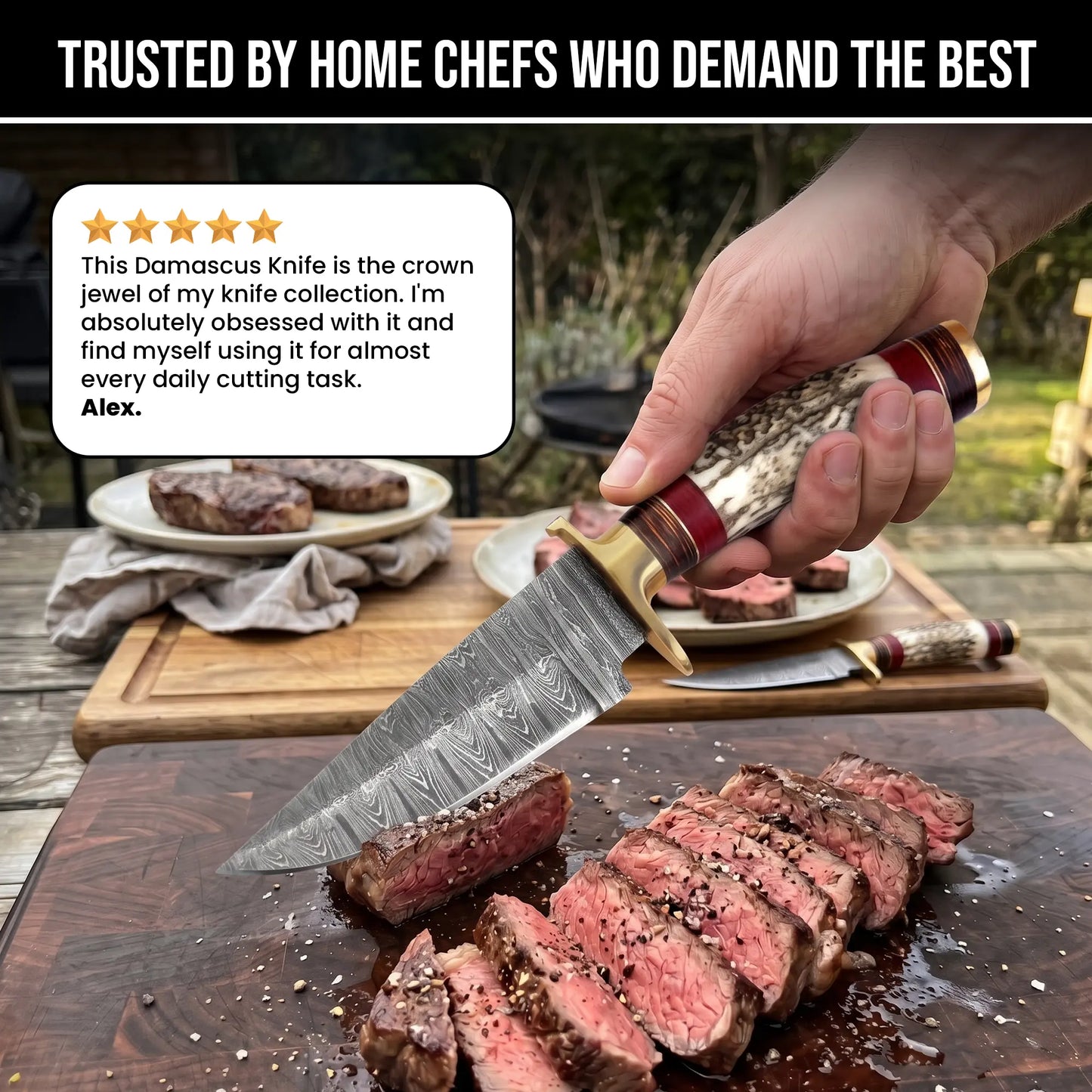 ANTLER KITCHEN KNIFE