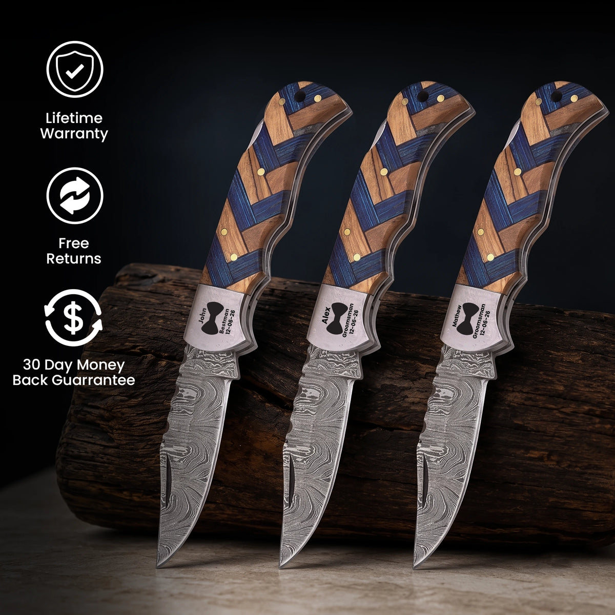 ARTISTICO BLUE 6.5' GROOMSMEN KNIFE