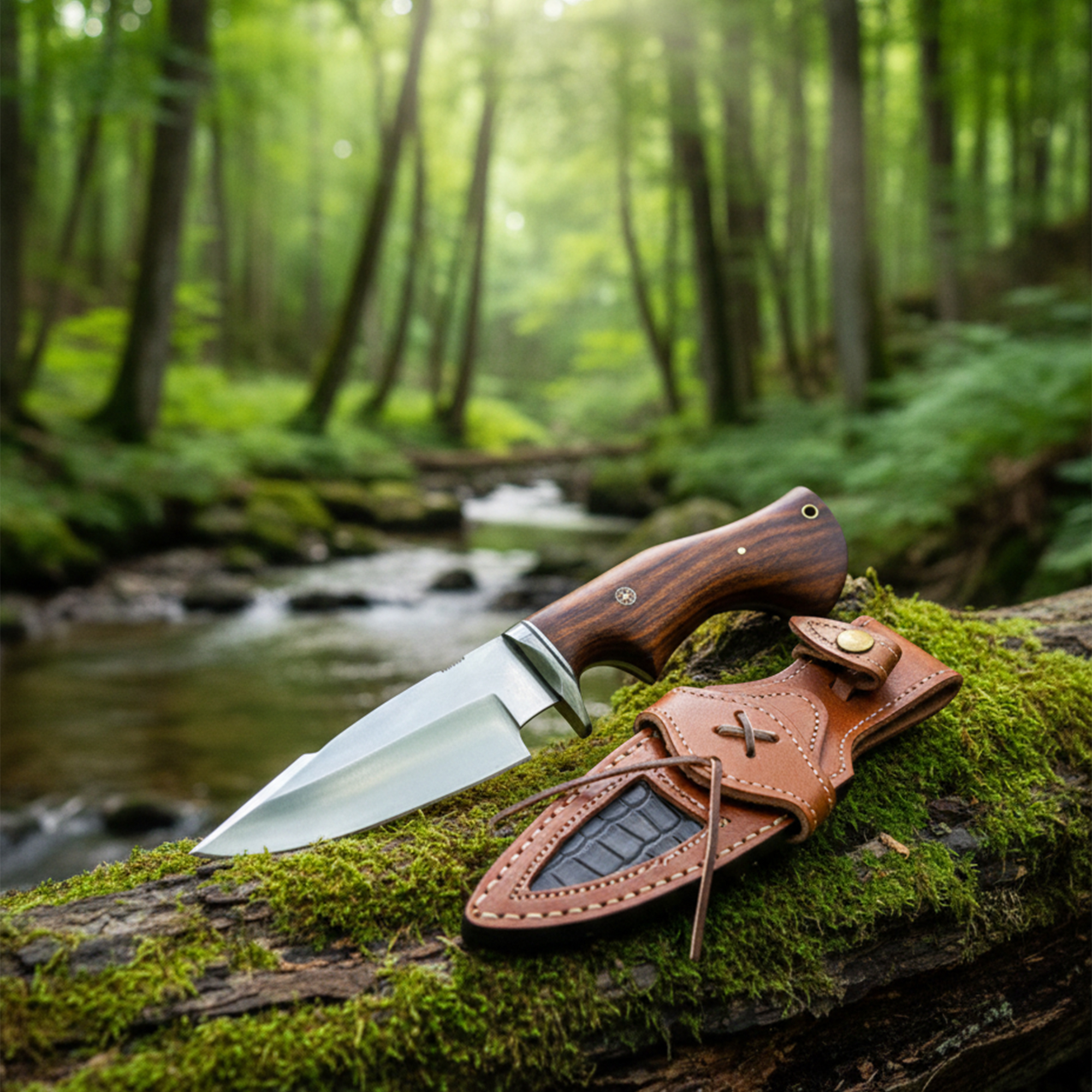 10' Handmade Stainless Steel Hunting Knife with Leather Sheath | MLK-0002 - Image 6
