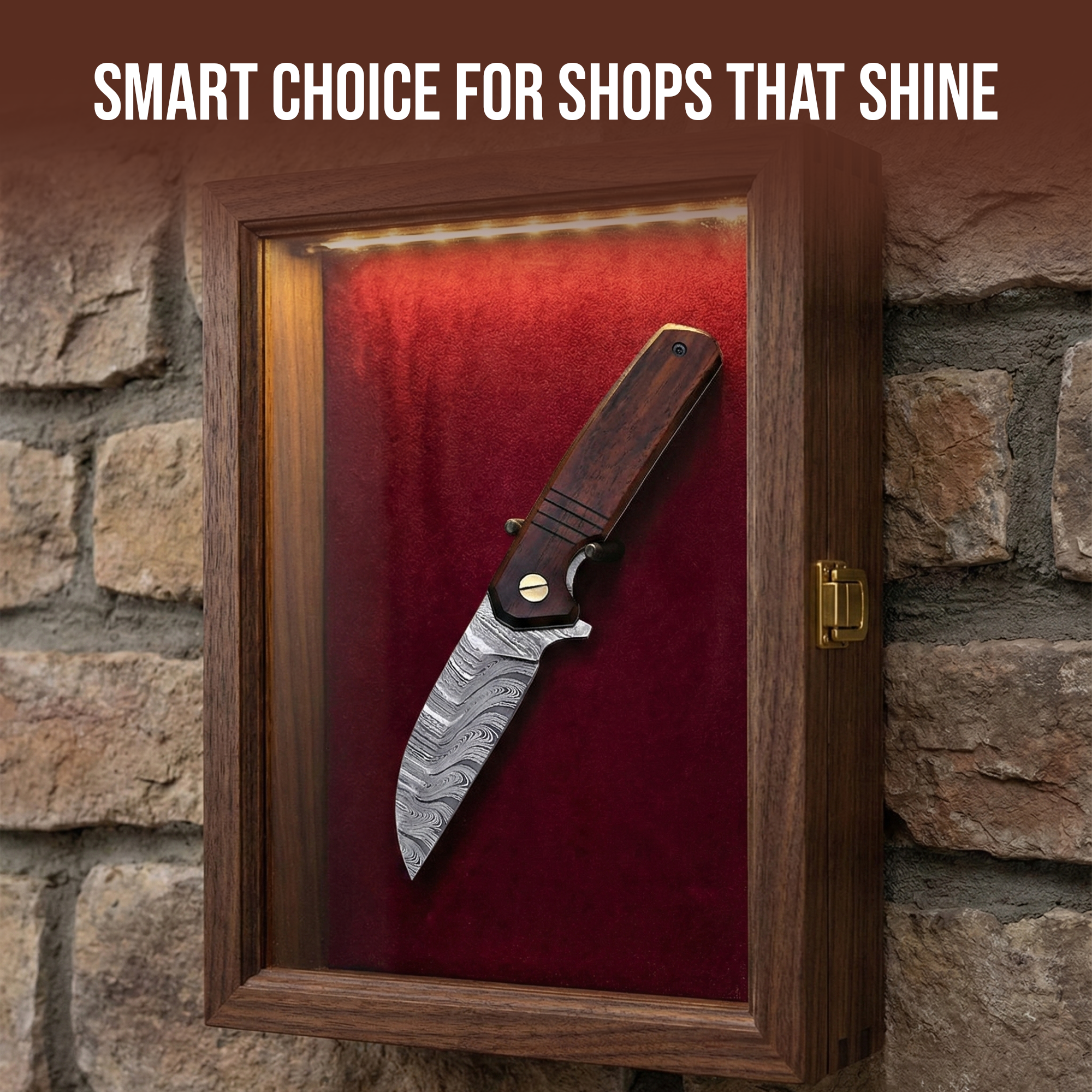 7.5' Handmade Damascus Steel Walnut Wood Handle Pocket Knife with Leather Sheath | BF-06-WD - Image 5